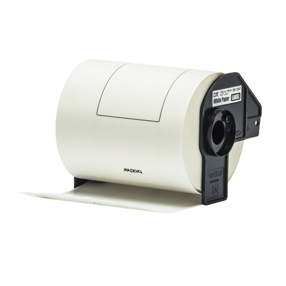 Genuine Brother DK-11247 Label Roll – Black on White, 103mm x 164mm 2